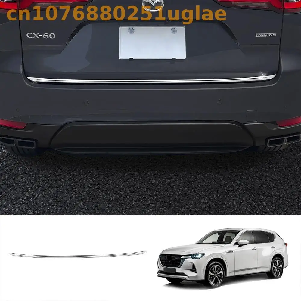 Car sticker styling FOR 2022 Mazda cx-60 Rear Boot Door Trunk Cover Trim Tailgate Garnish Molding Strip Car Accessories