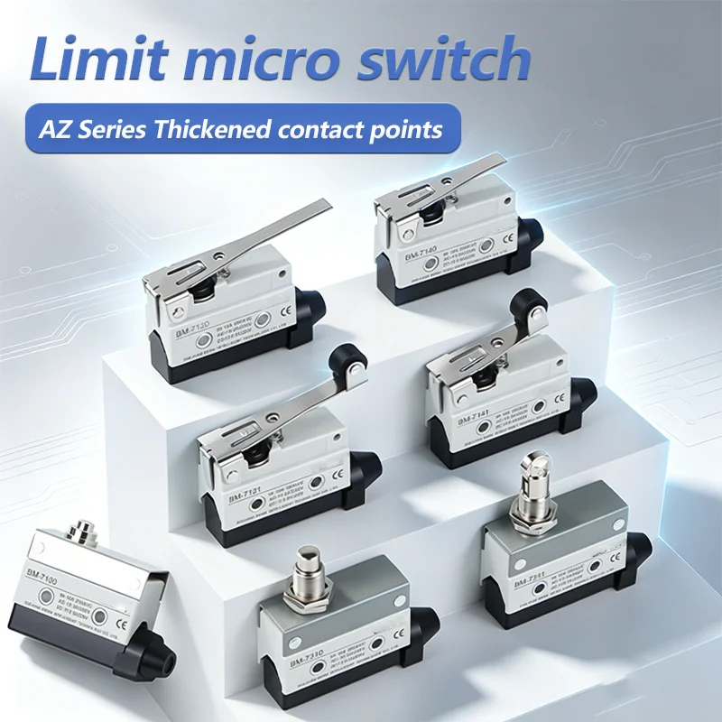10A 250V AZ Waterproof Microswitch Travel Micro Limit Switch Small Horizontal Roller Lever AZ-7312 AZ-7311 AZ-7121 AZ-7310