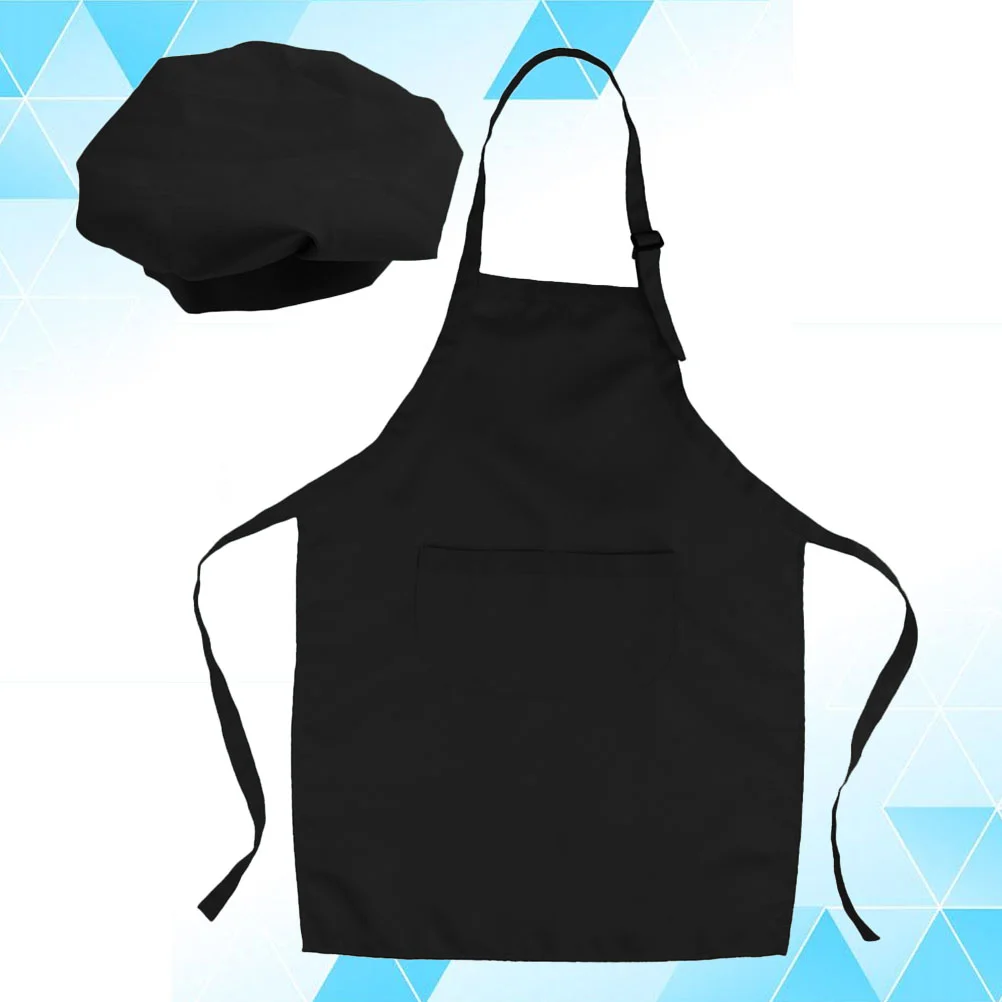 

Kids Chef Apron Hat Aprons and Hats Kitchen for Children Party Cooking Childrens Customized Toddler Children's