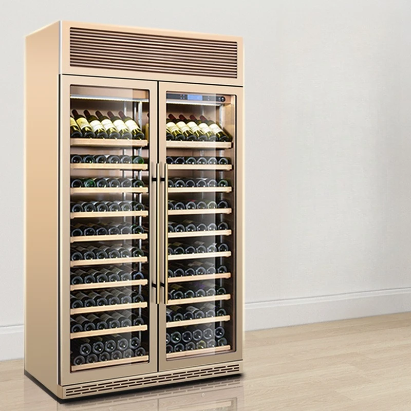Hotel constant temperature foreign wine refrigerator club lobby red wine display freezer fresh refrigerated refrigerator