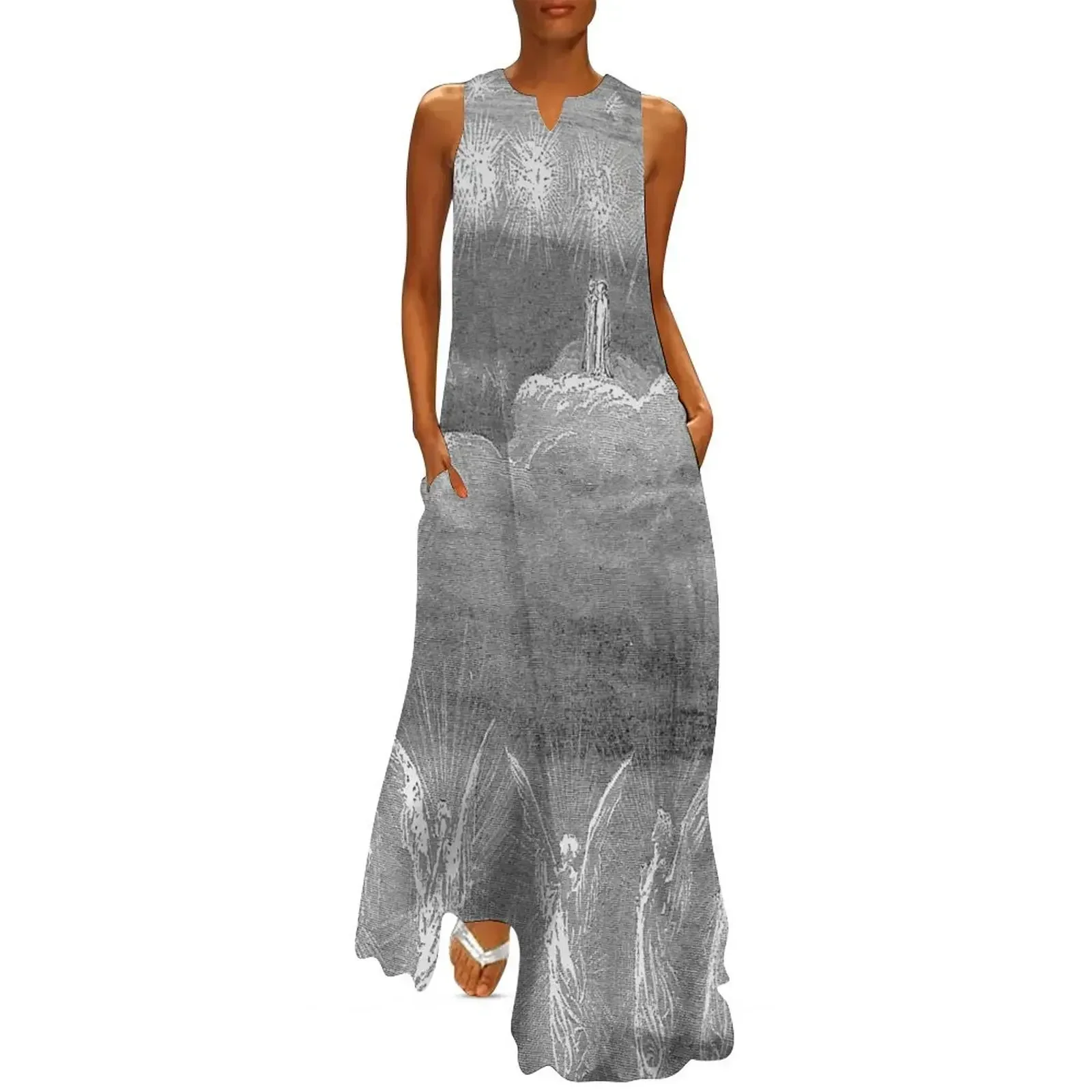 

Gustave Doré - The Sun - Glorifies Souls Long Dress dress women summer Bride dresses prom clothes Dress