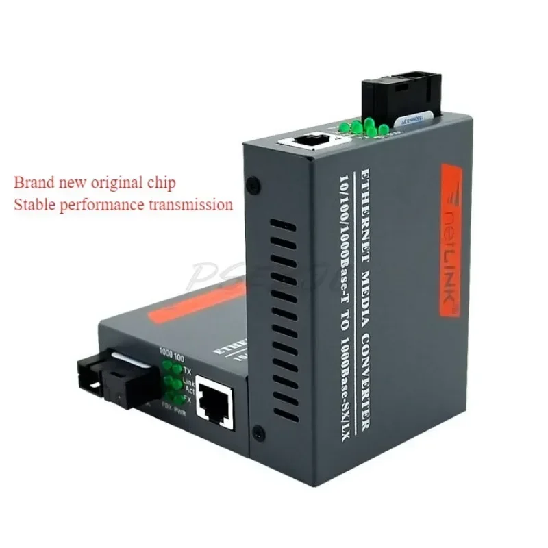 HTB-GS-03 Netlink Fiber Optic Transceiver Gigabit Single-mode Single Fiber Optoelectronic Converter Interface Type SC