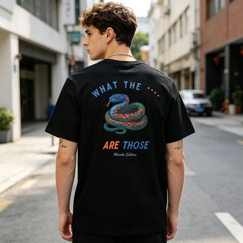 What The Are Those Snake Graphic T Shirt Funny Meme Print Tee Men Women Soft Cotton Crew Neck Short Sleeve Trendy Streetwear