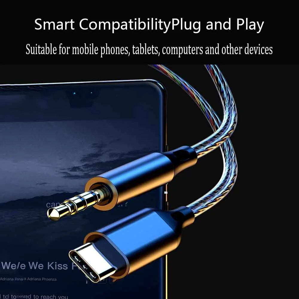 QKZ Type C&3.5mm Wired Earphones HiFi Sounds In Ear Monitor Earbuds Noise reduction Headphones Sports Gamer Headsets for Samsung