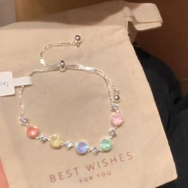 Summer Dopamine Color Zirconia Bracelet - Designable Watch Band - Sweet Handwear for Women