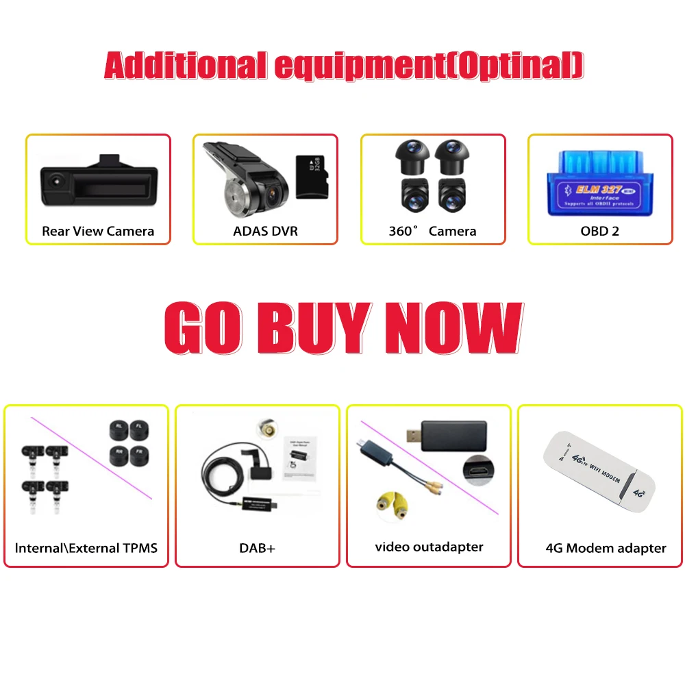For cars optional accessories