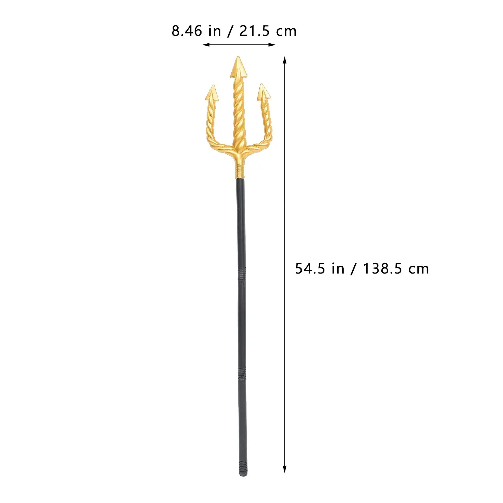 إكسسوار أزياء ترايدنت دعائم أداء الشوكة الثلاثية زخرفة Goldendoodle تقليد اللعب المزخرف