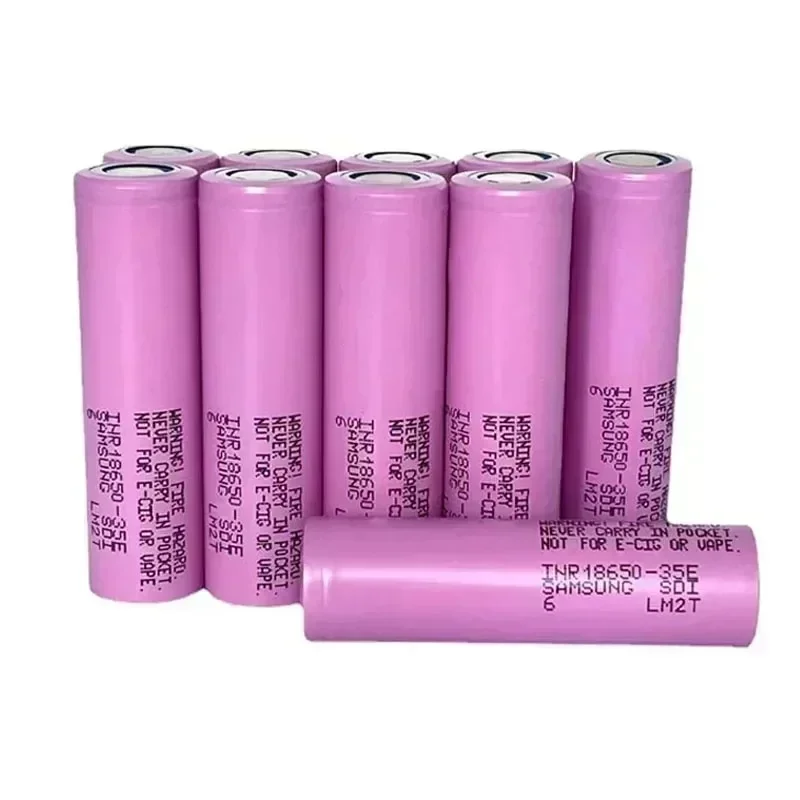 1-20 Pcs 18650 3.7V Battery 3500mAh 25A Discharge INR18650 35E Lithium Ion Battery Suitable for Screwdriver Flashlight Toys