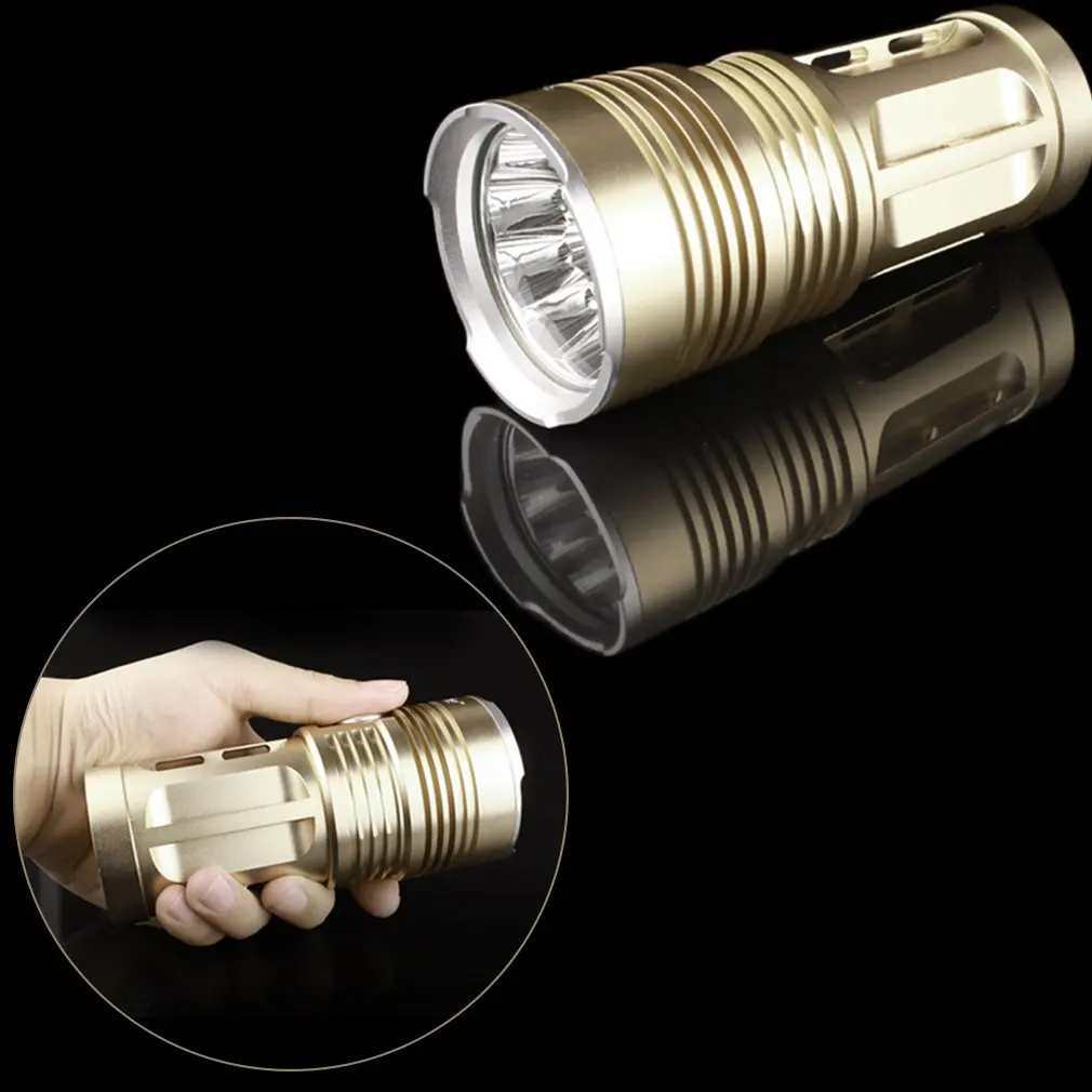 Aluminum Alloy Super Bright High Power Flashlight Lamp 7 LED 1200LM Pistol Handgun For Outdoor Camping Fishing Use