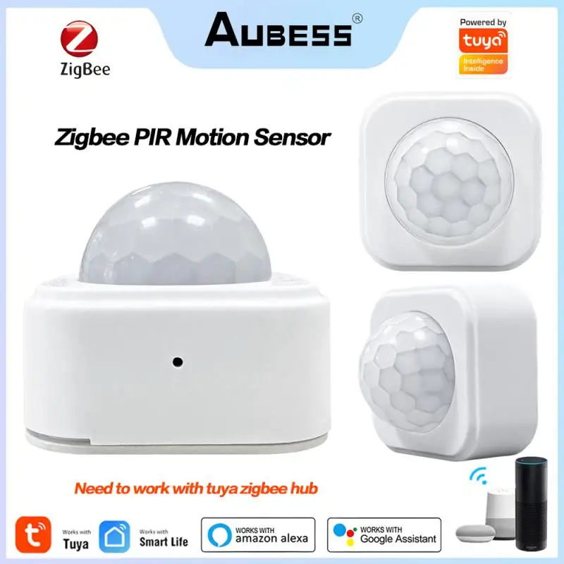 Tuya Zigbee PIR Motion Sensor Smart Home Mini PIR Motion Sensor Infrared Detector Security Smart Life Works With Alexa Gateway