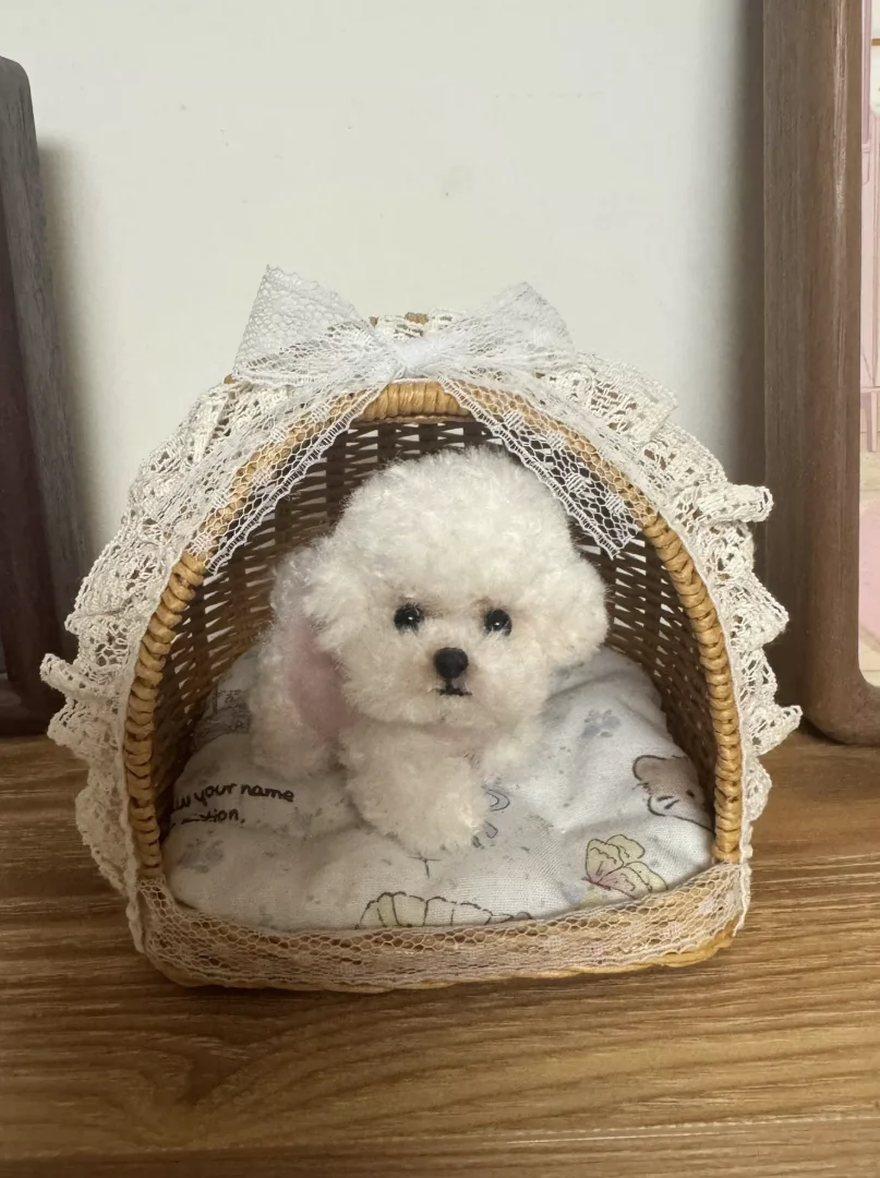 

【NEW】1:6 Handmade Rattan Miniatures: Doll Bassinet, Wicker Suitcase & Pet Bed for BJD Dollhouse Nursery Collection