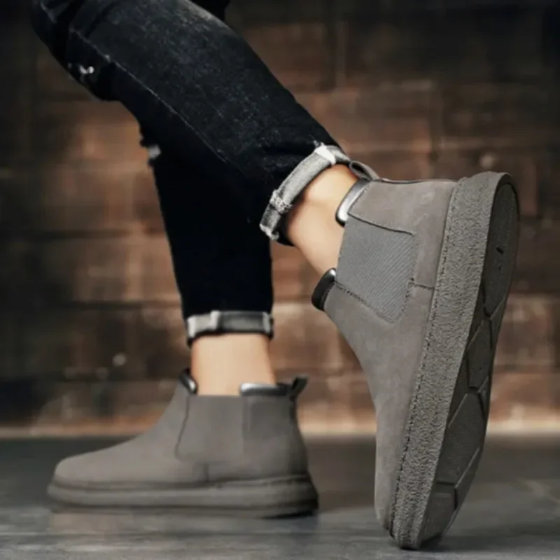 

Нескользящие мужские кожаные туфли с круглым носком, новые удобные классические оригинальные роскошные распродажи, бесплатная мужская повседневная обувь челси