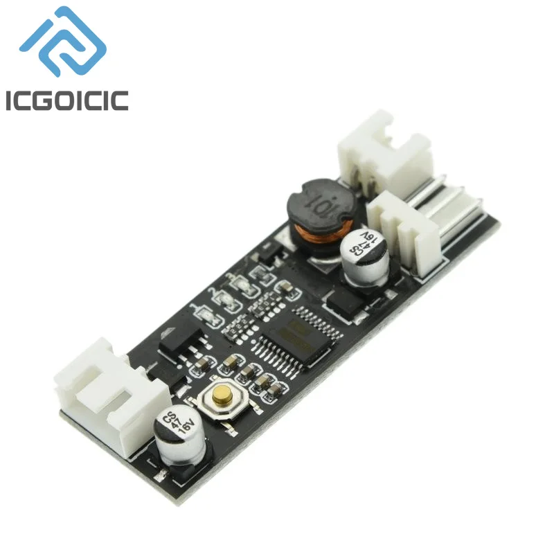 Pengontrol Kecepatan Kipas PWM 12V 0,8A - Kontrol Suhu untuk Kipas 2/3 Kawat - Modul Pengurang Kebisingan dengan NTC B 50K 3950