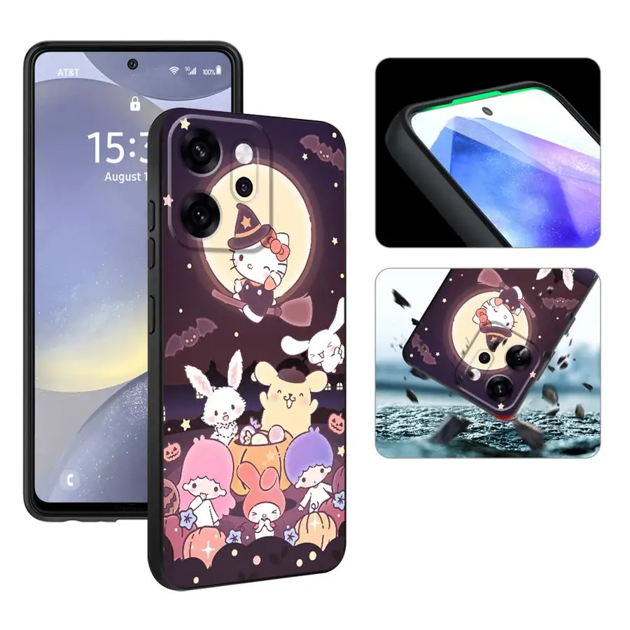 Halloween Anime Sanrio Case for Oppo Reno F9 F11 F29 A84 A78 A74 A93 A76 A83 A98 A96 Reno 4F 5 6 7 8 10 11 14 Soft Back Phone