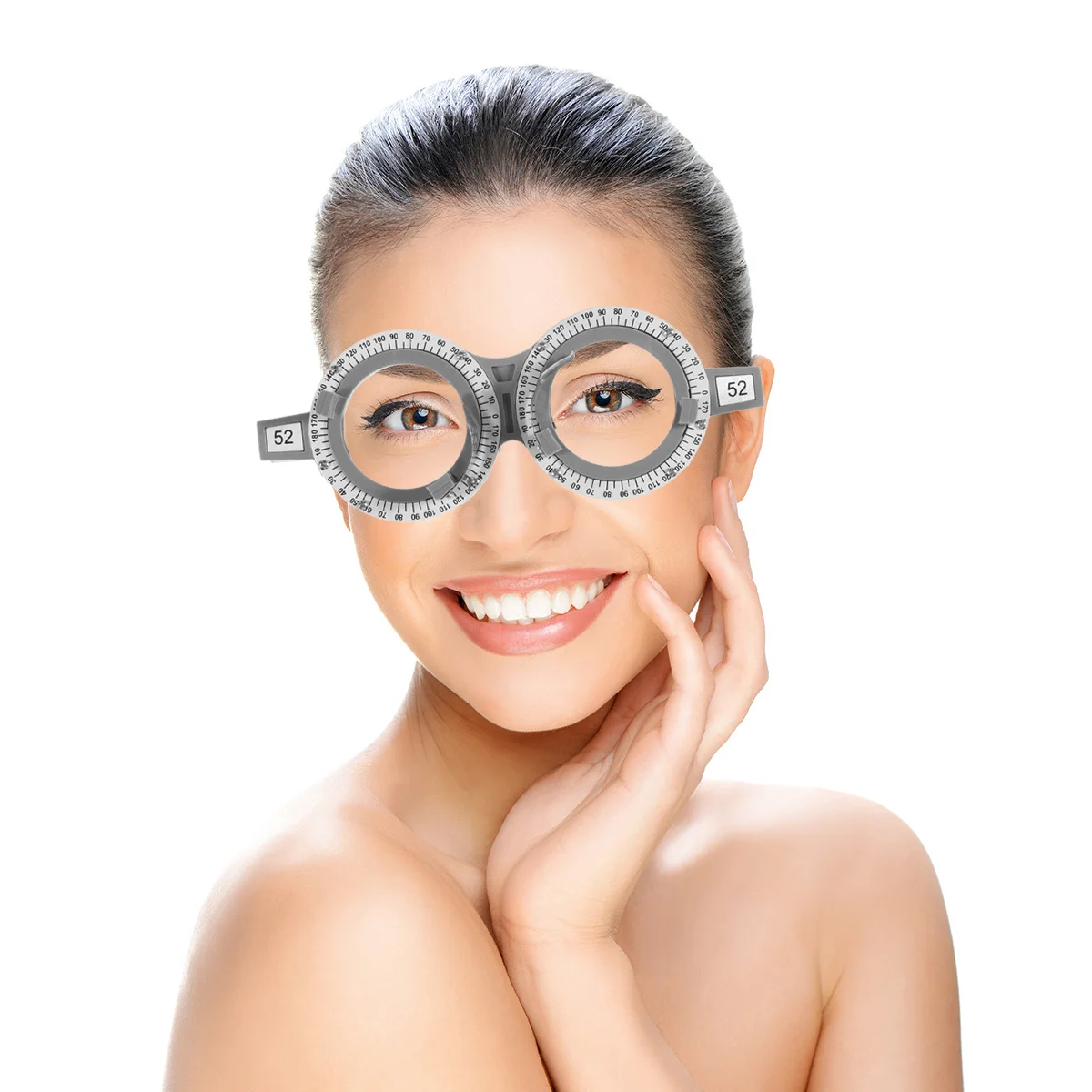 

Optic Trial Lens Frame Pd52 Adjustable Telescopic Trial Lens Lightweight Metal Plastic Eye Optometry Exam Glasses
