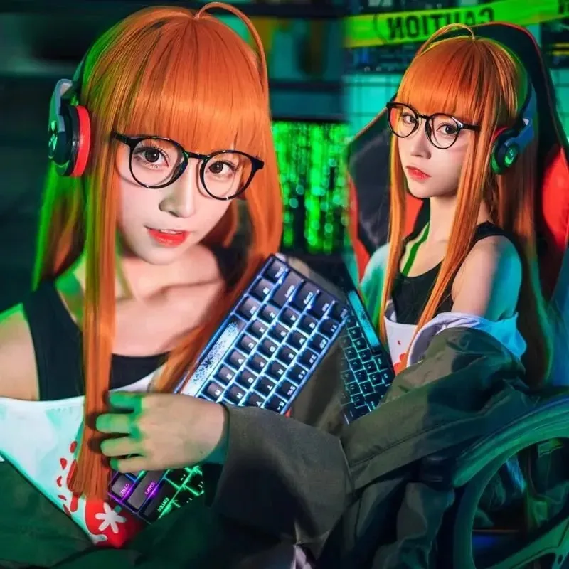 لعبة شخصية 5 فوتابا ساكورا أزياء تنكرية زي غير رسمي معطف سترة مجموعة كاملة عبقرية هاكر ملابس حفلة كرنفال الدعاوى