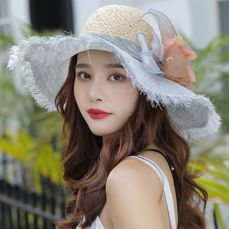 Sombrero protector solar para mujer para cubrir la cara, sombrero de paja versátil japonés, sombrilla de verano para mujer para viajar, sombrero para el sol f, 2023