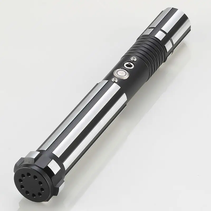 

Metal Aluminum handle Lightsabers RGB/Pixel Smoothly wields 25 fonts multiple color-changing percussion effects FX Duel