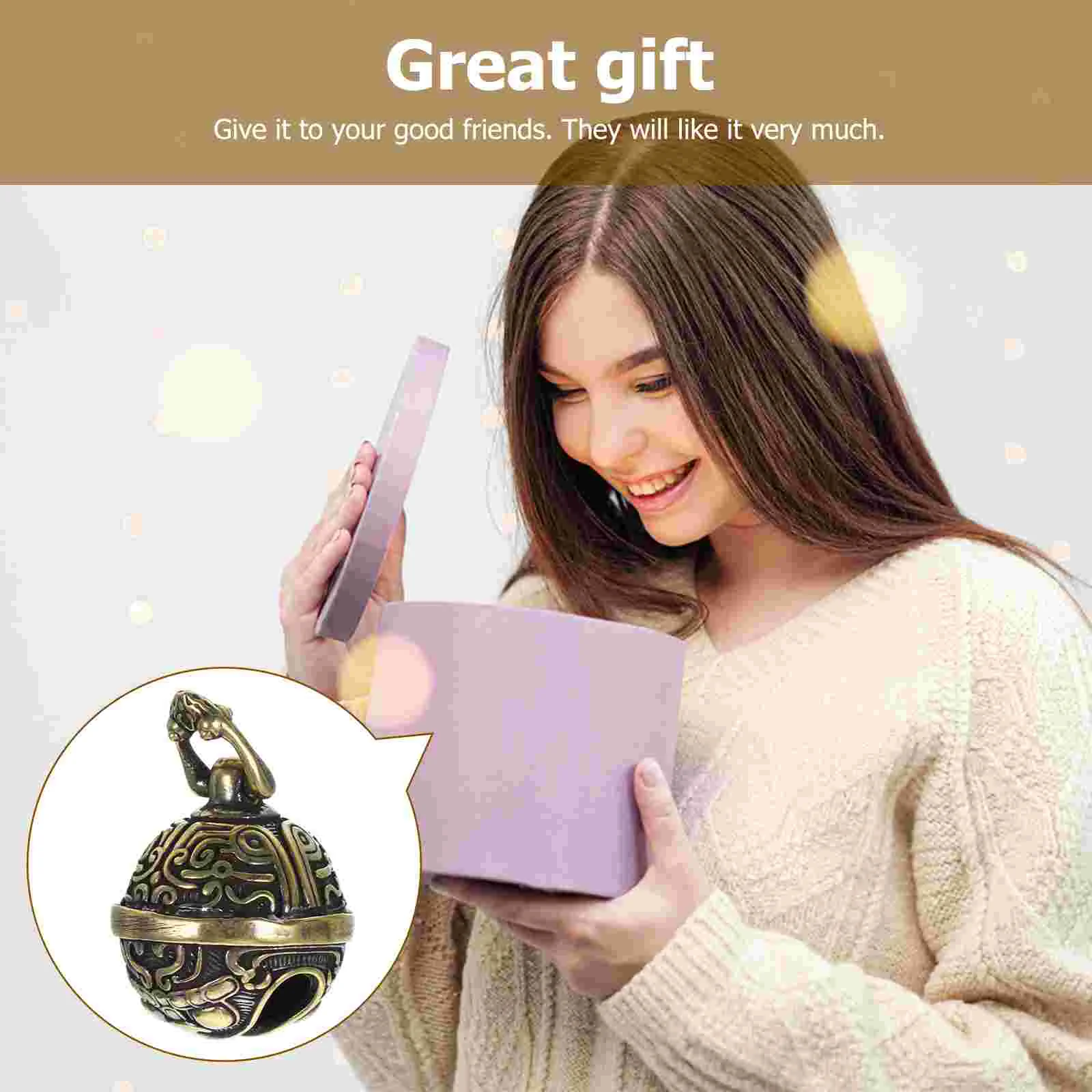 Jungle Keychain Bell Pendant Keyrings Bag Handbag Windchime Bells Brass Pendants