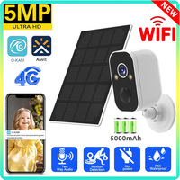 64GB 4G Or Wifi Camera Outdoor 5MP Video AI Human Detection Two Way Audio Surveillance Security CCTV IP Cameras With Solar Panel