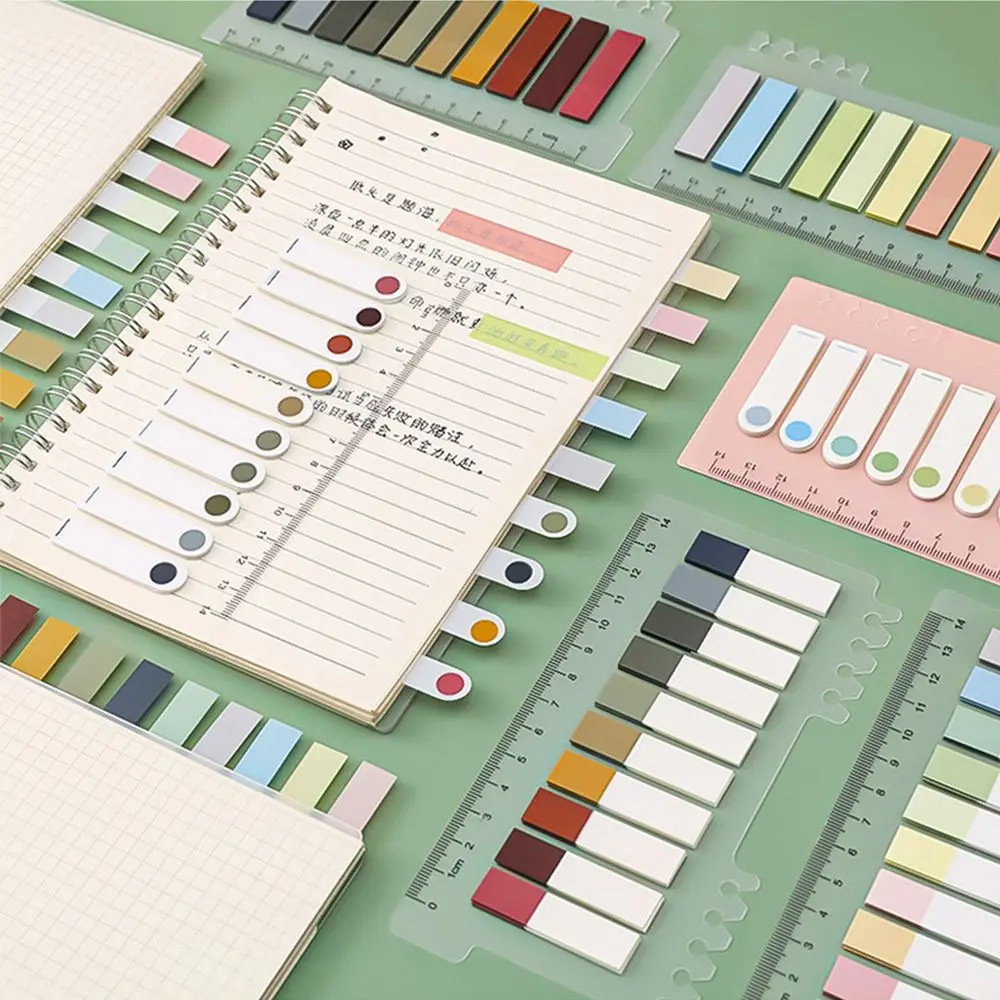 200 Sheets/Pack Index Stickers Bookmarks Notepad Office School Supplies Memo Pad Colorful Sticky Notes Flags Tabs Label Note