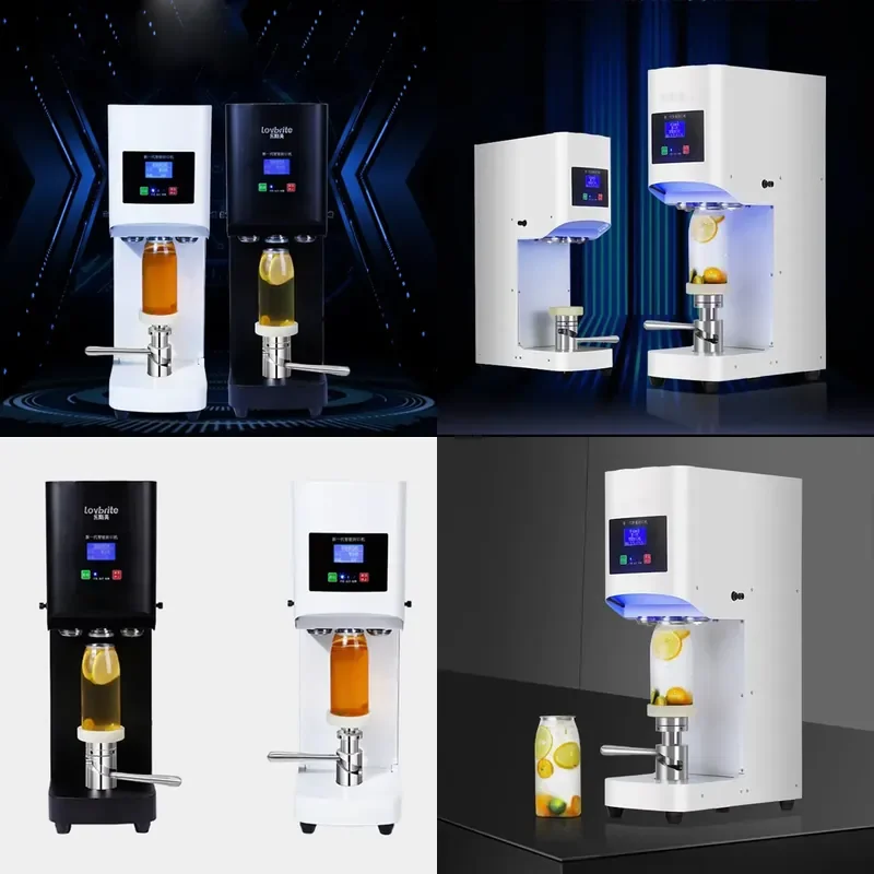 for Can Sealing Machine Tin Can Sealer Automatic Metal Container Lid Closing Equipment for Food Beverage Packaging