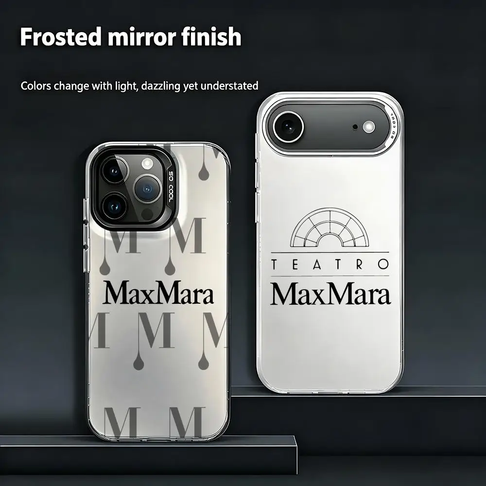 Funda para Teléfono M-Max M-Mara, Colorida, Rígida, Mate, Resistente a Impactos, para iPhone 13/14/15/16/17 Pro Max