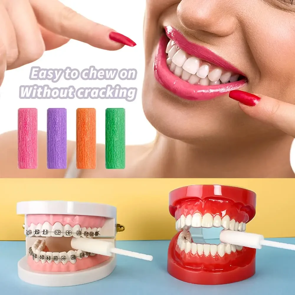 10pcs Candy Color Invisible Orthodontic Kit Chewies for Aligners Aligner Trays Chewies Remover Tool Teeth Aligner Chewies