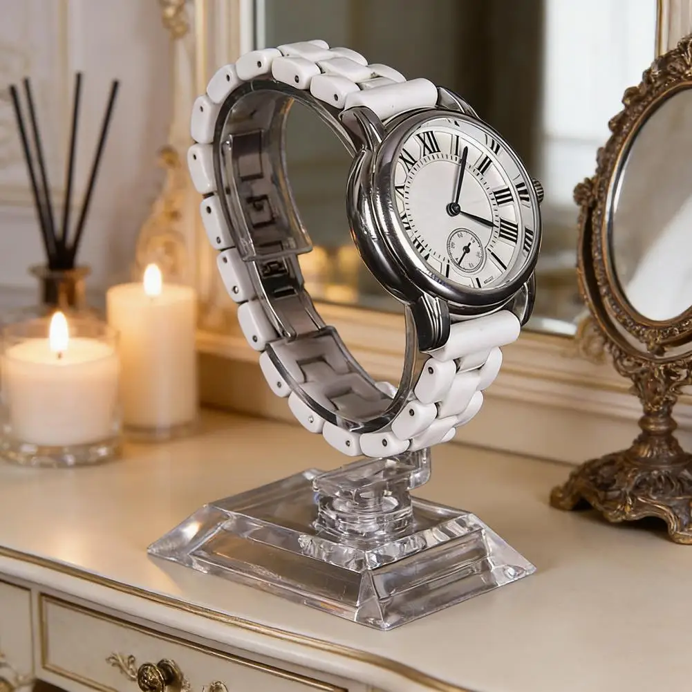 

Прозрачная акриловая подставка для часов C-образной формы, держатель для браслетов и ювелирных украшений для дома, магазина, прилавков и полок