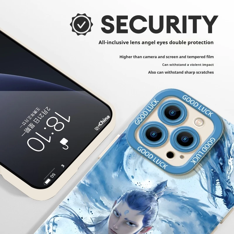 The 2025 New Nezha 2 Demon Boy Animation Peripherals Are Suitable For The Full Range Of Silicone Phone Cases For Iphone