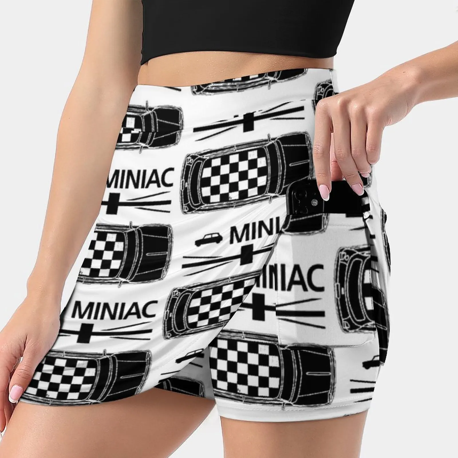 Miniac Women's skirt Y2K Summer Clothes 2022 Kpop Style Trouser Skirt With Pocket Mini Cooper Austin Morris City Clubman