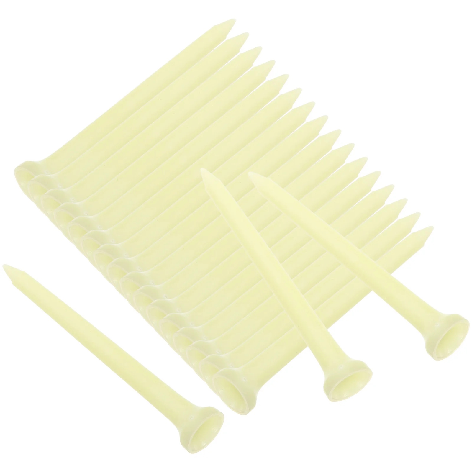 

20Pcs Luminous Golf Tees Impact Resistant Reusable Plastic Spikes for Golf Practice Training Stable Ball Stand Outdoor Use