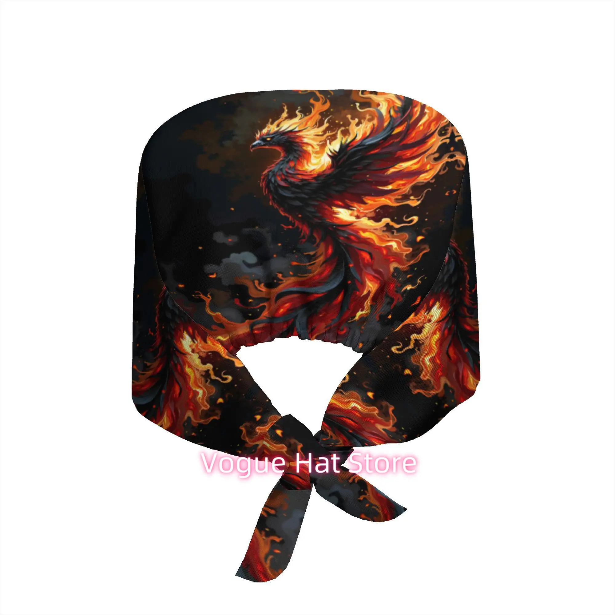 1pc Work Hat Fiery Phoenix Illustration Art Print Mythical Fantasy Style Home Wall Decor Inspiring Majestic Design