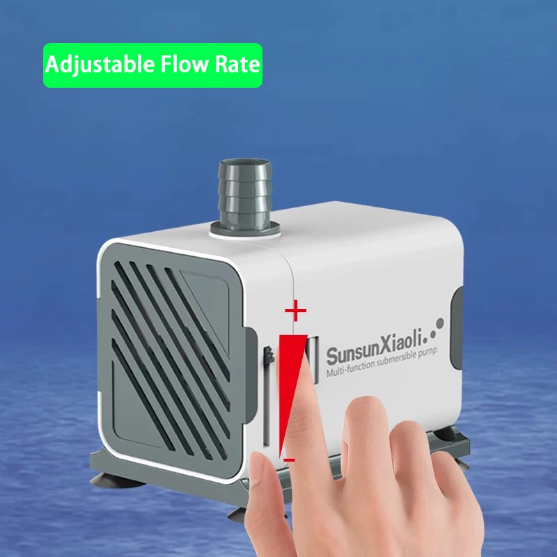 ปั๊มน้ำแบบจุ่มใต้น้ำ 500-3500 ลิตร/ชม. 3/6/15/23/40/55/85 วัตต์ สำหรับตู้ปลา ปั๊มกรองหมุนเวียนน้ำ ปั๊มดูดน้ำจากด้านล่าง ปั๊มน้ำสำหรับตู้ปลา