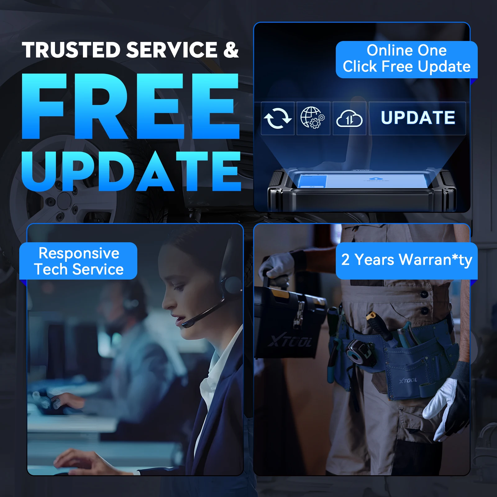 XTOOL D6S الماسح الضوئي للسيارات جميع أدوات تشخيص السيارات النظامية 30+ خدمات جميع الوظائف تحديث مجاني مدى الحياة مدمج CANFD FCA