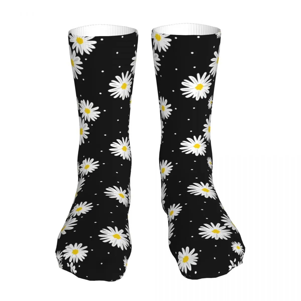 Female Sports Daisy Flower Socks Cotton Compression Woman Sock
