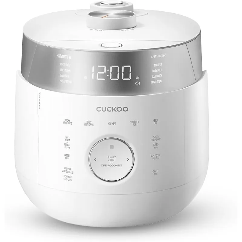 Cuociriso a doppia pressione con riscaldamento a induzione cotto da 6 tazze crudo / 12 tazze, 16 modalità menu, guida vocale multilingue, Ve