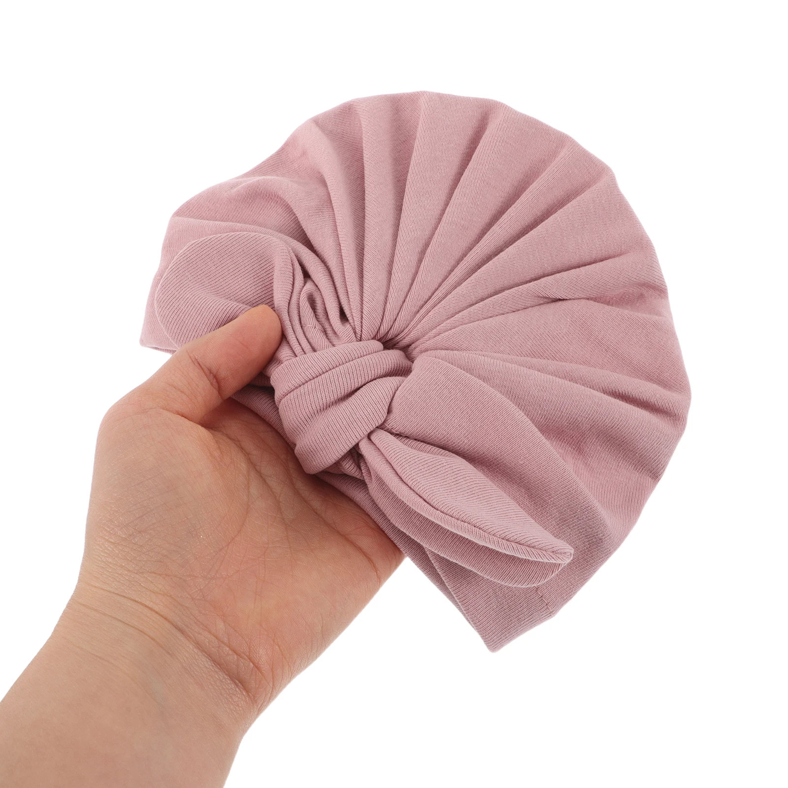 

2Pcs Children's Turban Hat Cotton Newborn Knotted Baby Hats for Kids Winter Beanie Caps Toddler Headscarf