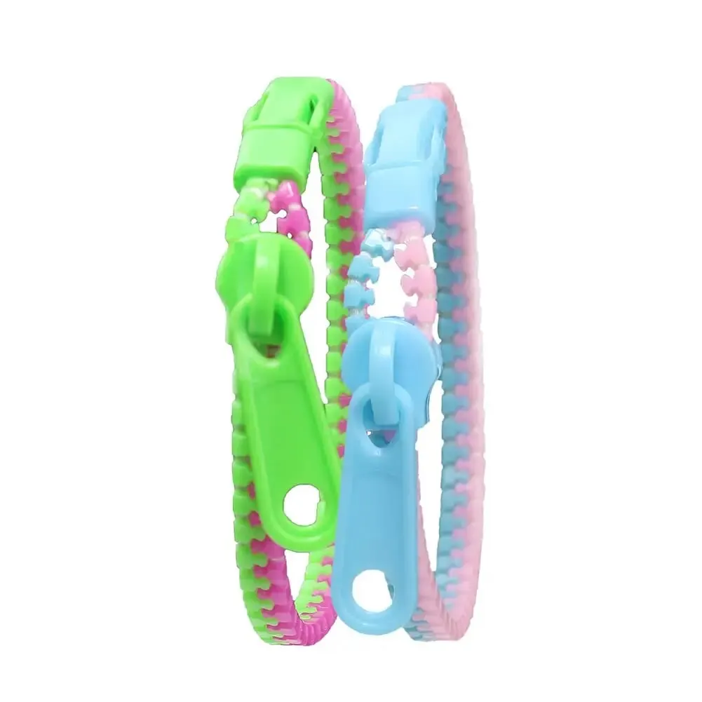 Two-color Zipper Bracelet Korean Version of Fashion Ol Candy Color Personality Bracelet