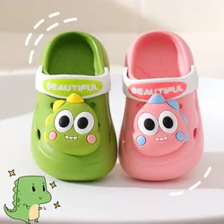 Cartoon Cute Dinosaur Soft antiscivolo scarpe con foro per bambini sandali per ragazzi e ragazze 1-8y