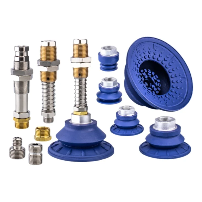SAB Series Industrial Vacuum Suction Cup SAB22/30/40/50/60/80 Corrugated Strong Suction Cup Nitrile Rubber for Mechanical Arm