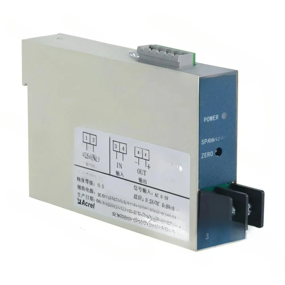 

Isolated DC Voltage Transducer 0-1500V to 0-10V 4-20mA for Energy Meter Battery Monitor