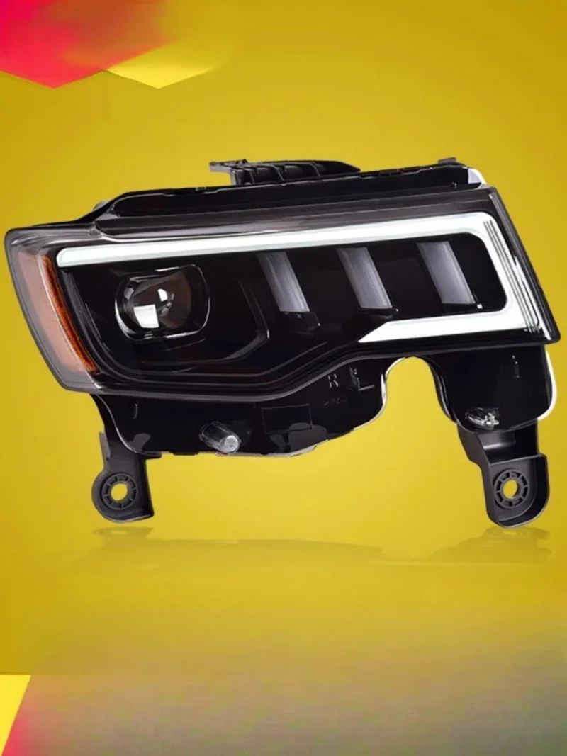 Dedicated 12V for Grand Cherokee Headlight Assembly New 14-20 Models LED Daytime Running Lights 6000k Dynamic Flowing Turn