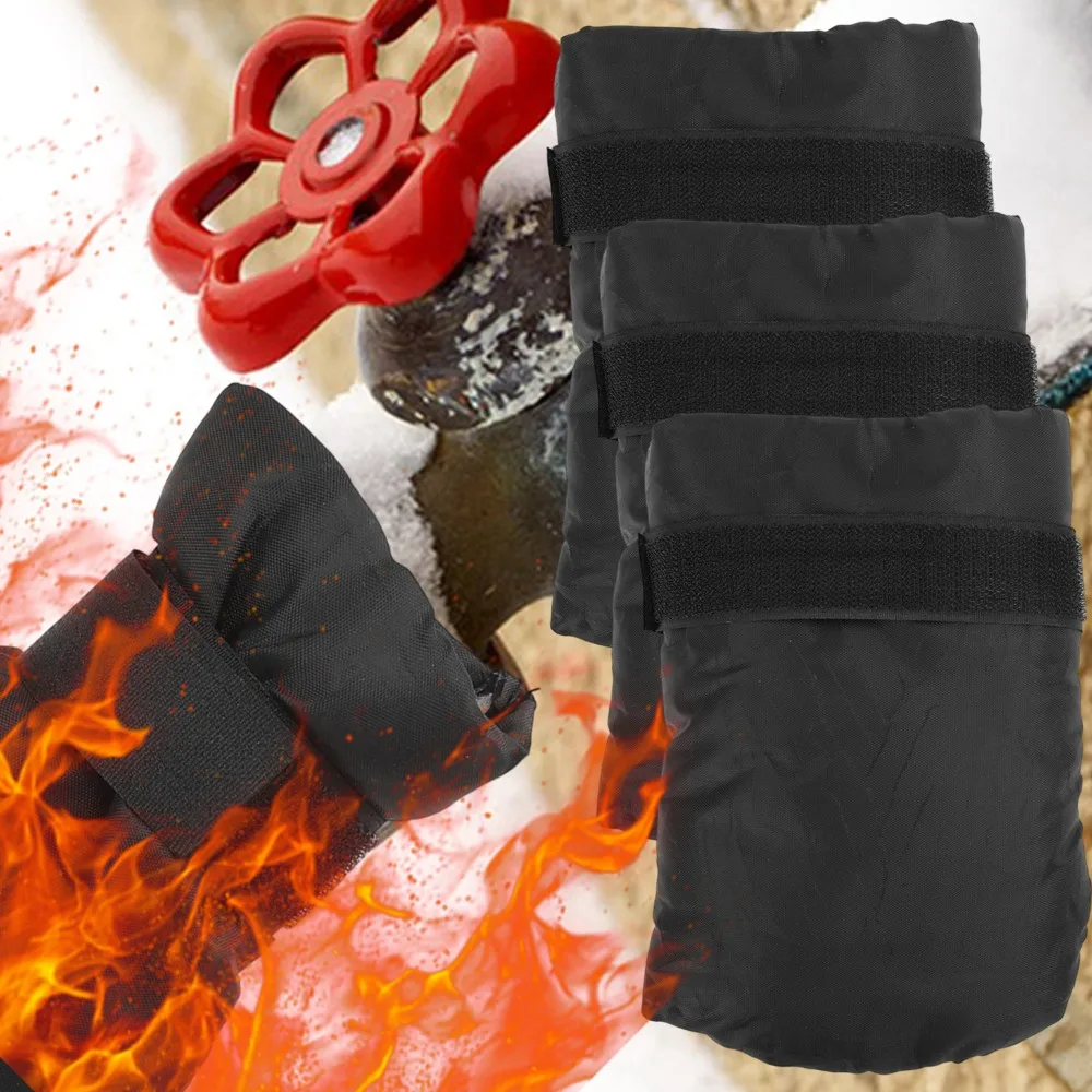 Outdoor Faucet Cover for Winter Reusable Outside Faucet Insulated Cover Sock Freeze Protection Covers Sock for Wall Taps Outside