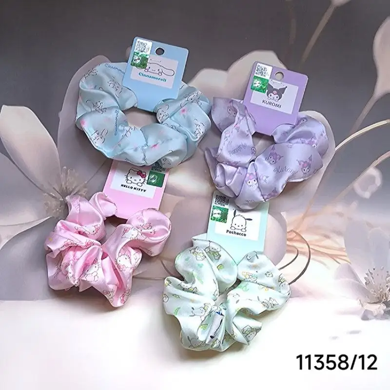 

Sanrio Hello Kitty Girl Hair Circle Wholesale Student Children Kawaii Hair Tie Leisure Cartoon Fashion Versatile Rubber Band New