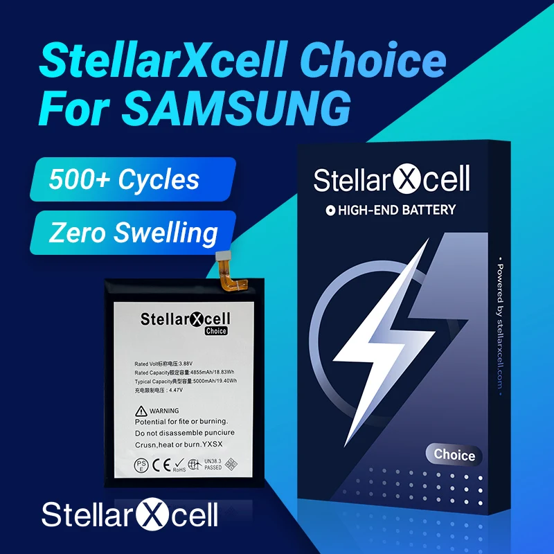 

Аккумулятор StellarXcell Choice для Samsung S21 battey S21 Plus S21Ultra S21-5G Замена аккумулятора премиум-класса из чистого кобальта