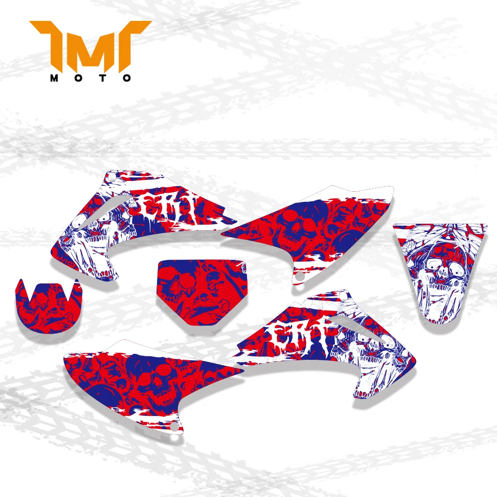 

TMT Motorcycle Sticker For Honda CRF150 CRF230 CRF150F CRF230F CRF 150 230 2003-2007 Graphics Background Decal Stickers