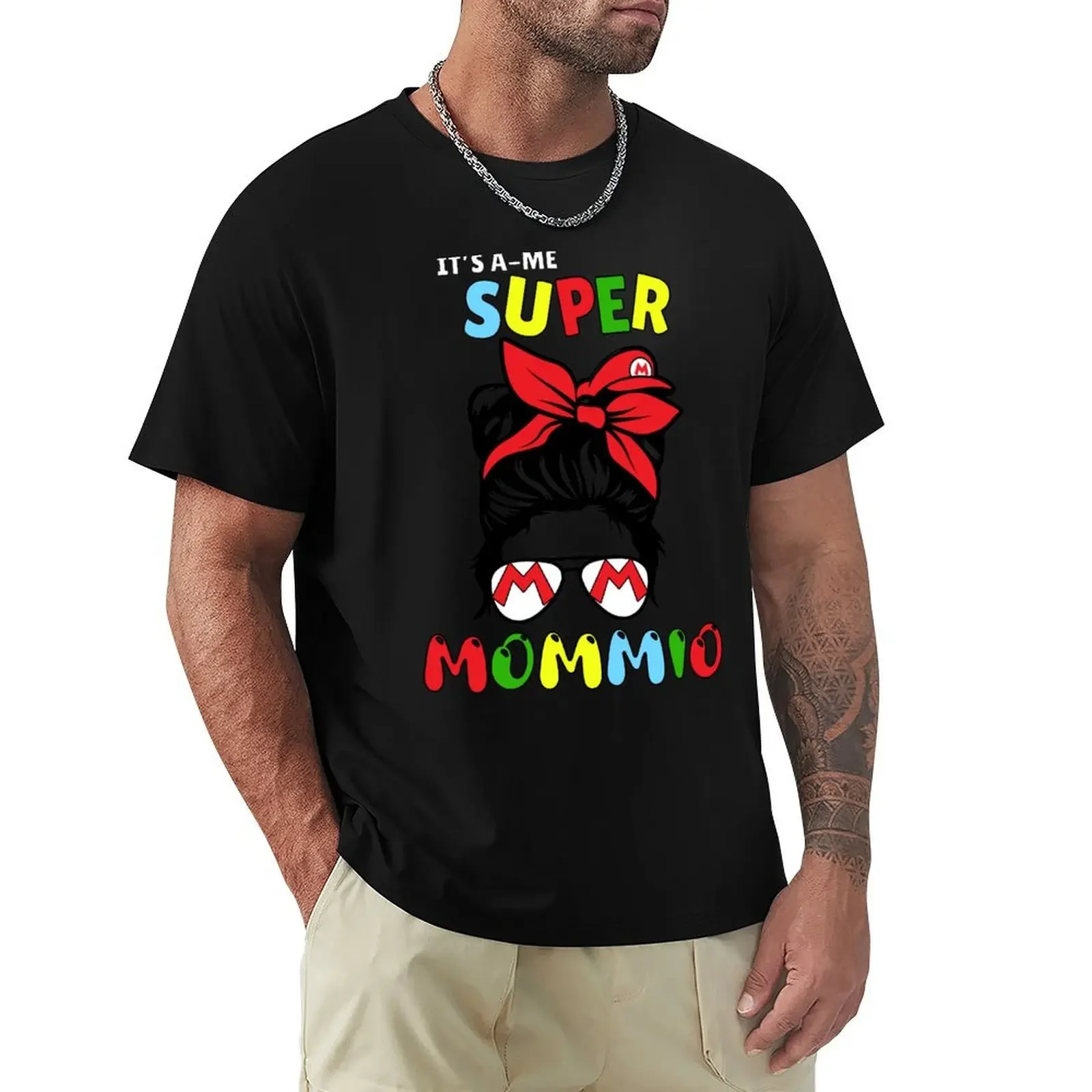 

Super Mommio Funny Video Gaming for Mom Mother's Tee T-Shirt rapper graphic tees new edition mens big and tall t shirts