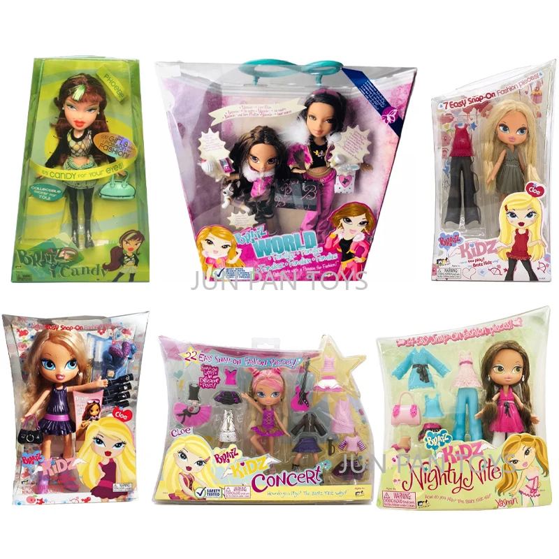 Original Bratz Doll Candy World Family Fashion Bratz Kidz Concert Konzert Lil Boyz Nighttime Style Cloe Yasmin Girl Toy Doll Set