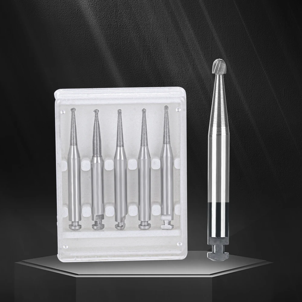 1Box(5pcs/box) Round RA JOY DENTAL Tungsten Carbide Burs For Low Speed Right Angle Handpiece